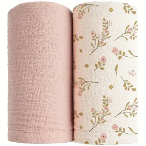 2-Pack Baby Swaddle Blankets