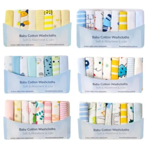 5/8 Pcs Cotton Newborn Baby Towels