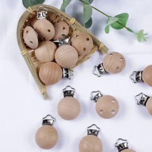 30Pcs Food Grade Beech Wooden Clip