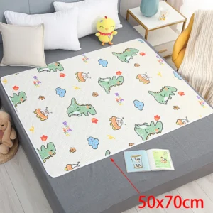 Cartoon Dino Heart Diapering Mat
